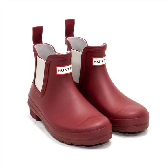 NEW HUNTER women's original chelsea boots in autumn stones / steall - Picture 1 of 4